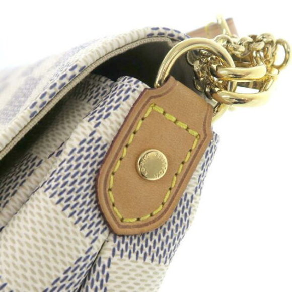 Louis Vuitton Damier Azur White Favorite MM - Picture 6 of 9